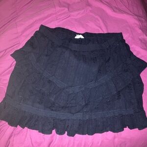 Time and Tru Blue Bubble Mini Skirt